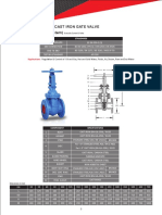 PN 16 Cast Iron Gate Valve Specifications