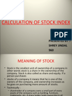 Calculation of Stock Index