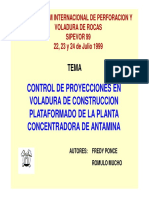 2a. Control de Proyecciones de Voladura de Plataformados en Planta Concentradora Antamina (24-Jul