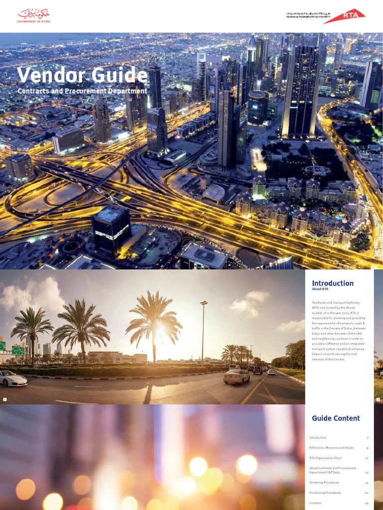 RTA Vendor Guide en PDF Board Of Directors Traffic