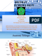 Referat Otitis Media Akut: Disusun Oleh: Melanda Septiana 17360338 Pembimbing: Dr. Pialanta Barus, SP - THT-KL