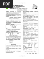 Lista - Equilíbrio Químico