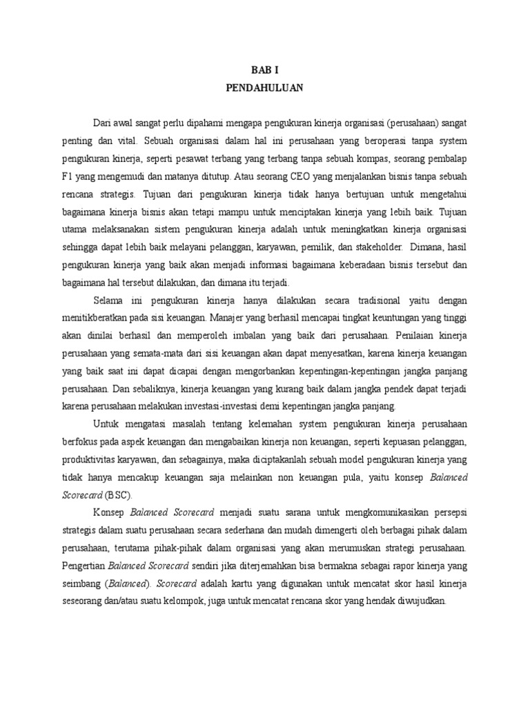 Makalah Bsc Pt Garuda Indonesia