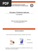 Aula 10 - Novo Slide - Probabilidade (Variável Aleatória)