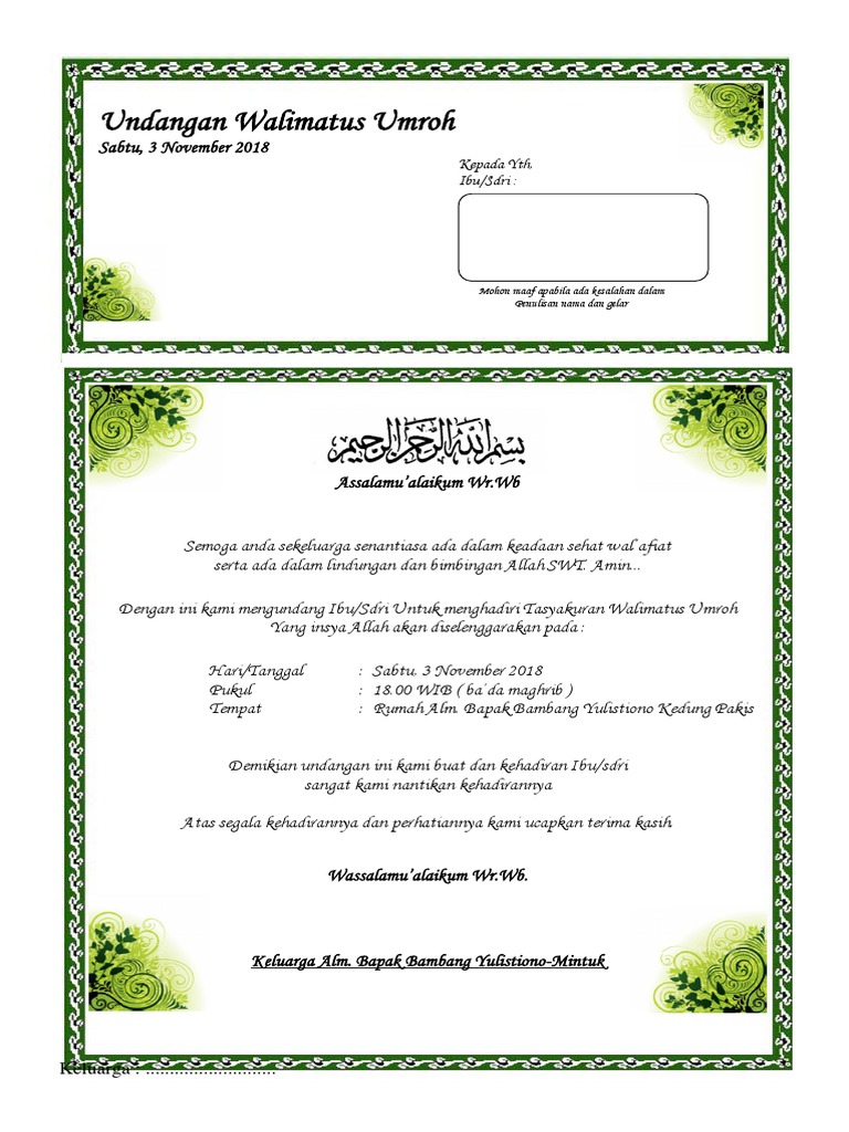 166583216 Contoh Surat Undangan Syukuran Pernikahan