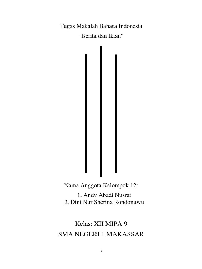 Jenis Iklan Dalam Surat Kabar Berdasarkan Ruangnya