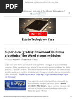 Bíblia Eletrônica the Word e Seus Módulos