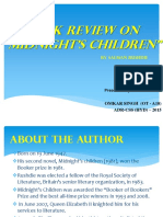 Book Review On "Midnight's Children": Presented By