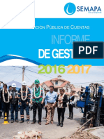 Informe de Gestión 2016-2017 de SEMAPA