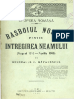 RASBOIU NOSTRU Pentru INTREGIREA NEAMULUI 1918 PDF