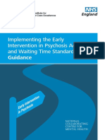 Implementing the Early Intervention in Psychosis Access and Waiting Time Standard