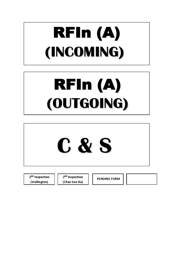 RFIn Inspection Status Update | PDF