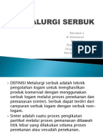 Metalurgi Serbuk dan Pembentukannya