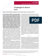 Tough Bonding of Hydrogels To Diverse Non-Porous Surfaces: Letters