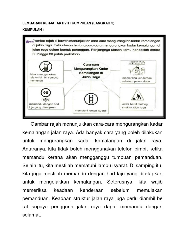 Lembaran Kerja Aktiviti Kumpulan Langkah 3