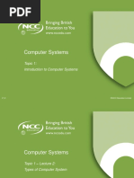 Topic 1: Introduction To Computer Systems