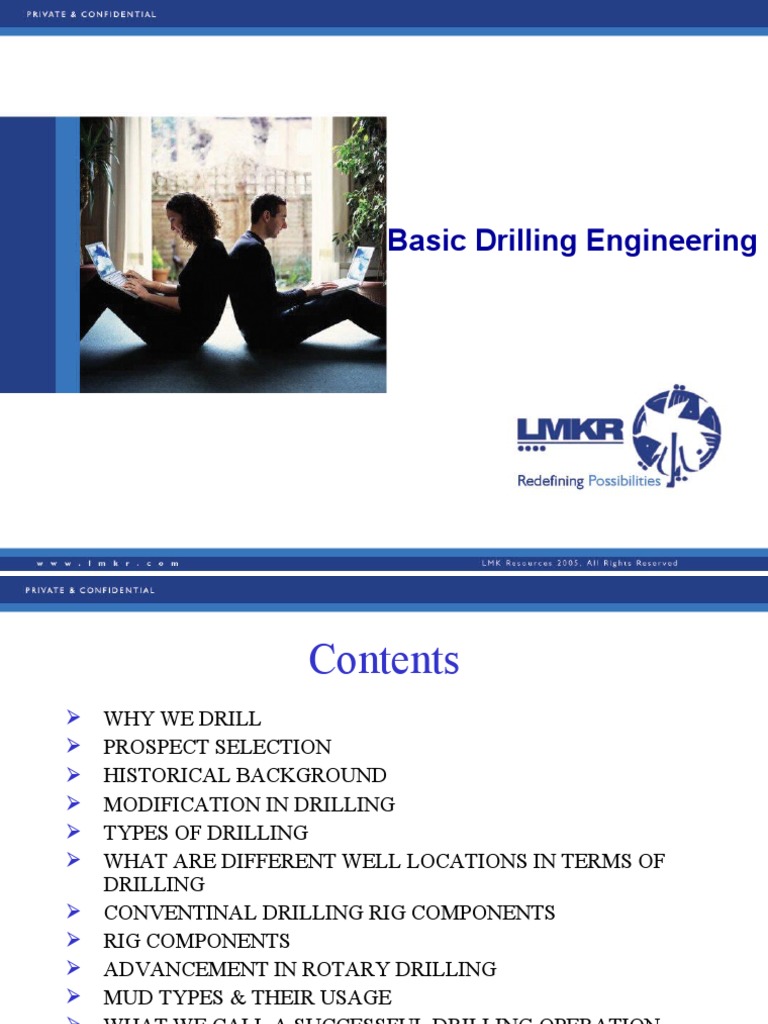 Basic Drilling Engineering Overview | PDF | Drilling Rig | Oil Well