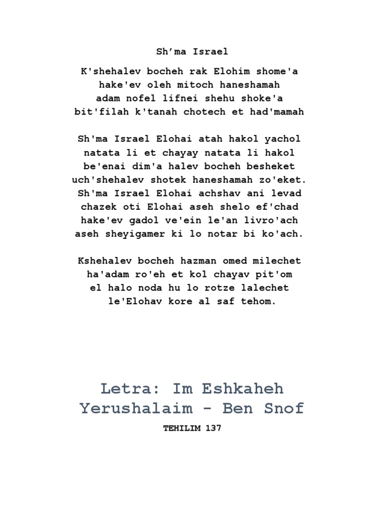 Sh'ma | PDF | Religión y espiritualidad