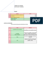 Planilla de Calculo de Barrido de Calles