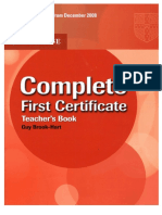 Cambridge Complete First Certificate (Teacher S Book)