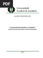 2015 - Bellusci - A Qualidade Motivacional e o Burnout_um Estudo Exploratório Com Professores