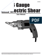 16 Gauge Electric Shear: User Manual