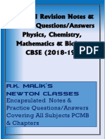 Class 12 Revision Notes & Practice Questions (All Subjects) - CBSE 