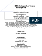 GE Research R108 TBC Stuff Advanced IGCC - Hydrogen Gas Turbine Development