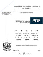 Pruebas de Laboratorio de Cemento