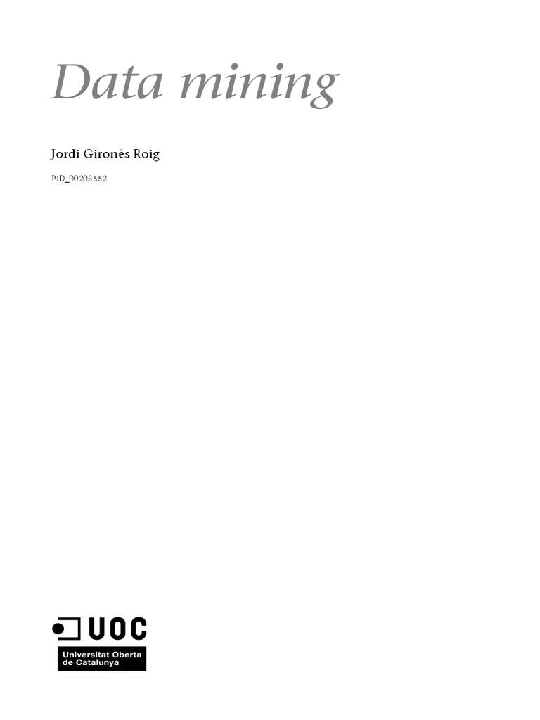 Data Mining - Módulo 1 | PDF | Procesamiento de datos | Internet