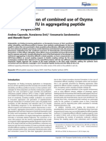 Evaluation of Combined Use of Oxyma and HATU in Aggregating Peptide Sequences