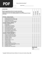 Burns Anxiety Inventory