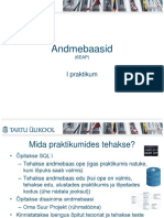 Andmebaasid: I Praktikum