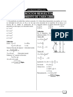 Movimiento de Caida Libre Ejercicios Resueltos PDF