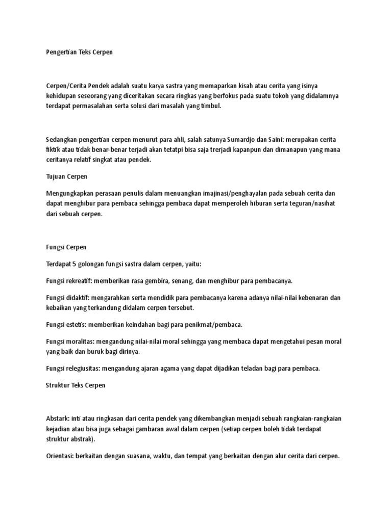 Cerpen Pdf