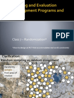 RCT Monitoring and Evaluation of Development Programs and Projects