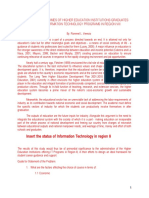 Employment Outcomes of Higher Education Institutions Graduates Offering Information Technology Programs in Region Viii