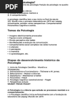 O que é A psicologia