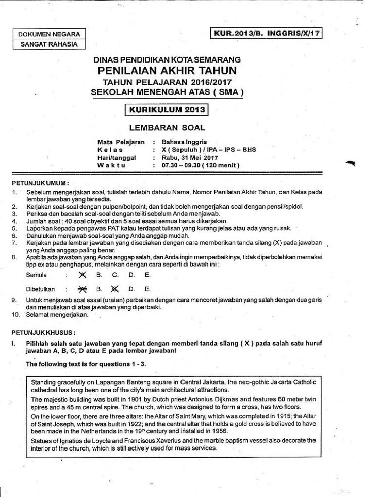 Soal Bhs Inggris Kls Xi10 Pdf