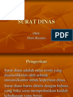 Menulis Surat Dinas Deris Riyanto