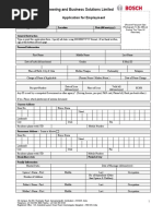 Bosch Application Form