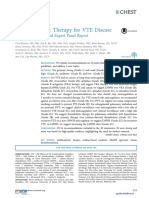 Antithrombotic Therapy For VTE Disease: CHEST Guideline and Expert Panel Report