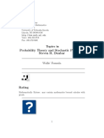 Topics in Probability Theory and Stochastic Processes Steven R. Dunbar