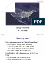 Energy Footprint: A Case Study