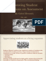improving student perceptions on assessment
