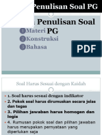 Penyusunan Soal PG