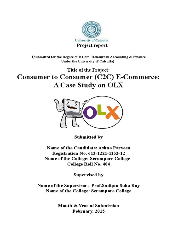 C2C E-Commerce: OLX Case Study | PDF | E Commerce | Market (Economics)