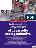 Leyes para el Desarrollo Socioproductivo de Venezuela