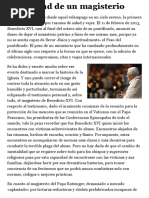 Actualidad de Un Magisterio