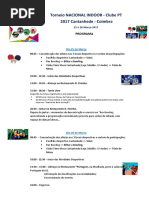 Programa Torneio INDOOR Mar2017